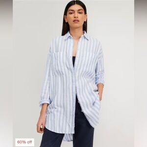 Everlane Way-Long Linen Shirt / Dress NWT